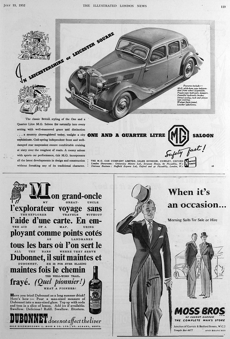 adverts mg saloon